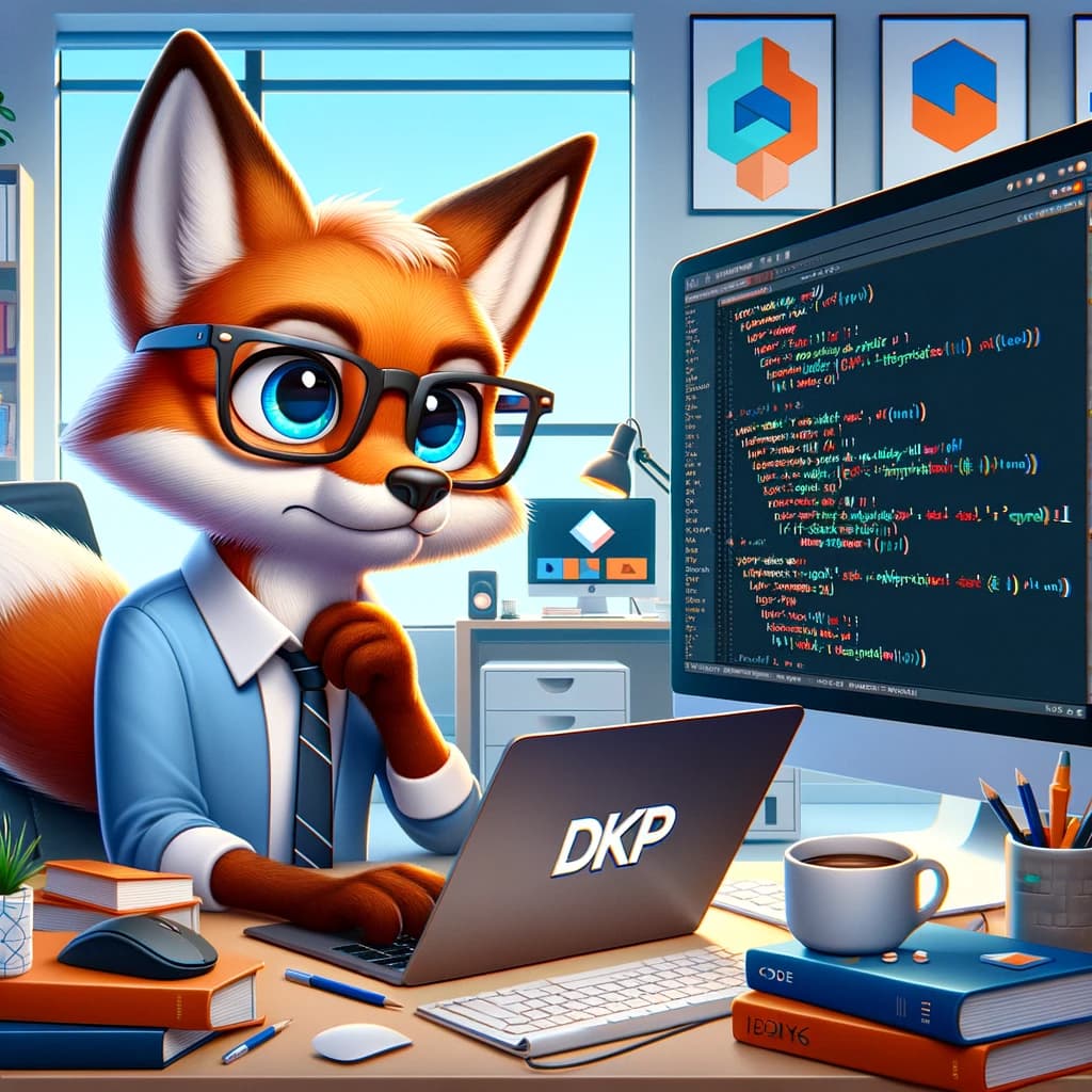 Image d'un renard qui code